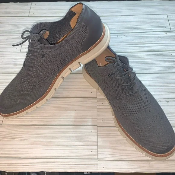 Nautica Lightweight Gray and brown Oxford knit mens shoes size 9 new in box $_12.JPG?set_id=880000500F main image 3